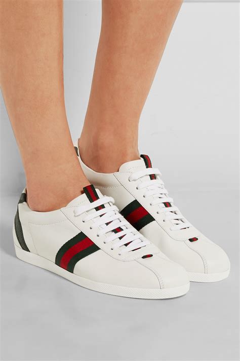 white sneakers for women gucci|women's Gucci ace sneakers.